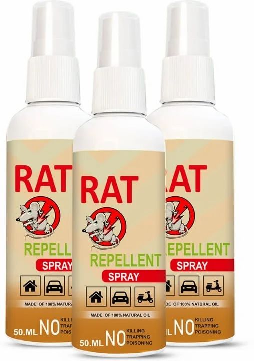 RatoShield™ Herbal Rat Repellent Spray (Pack of 3) – 50ML